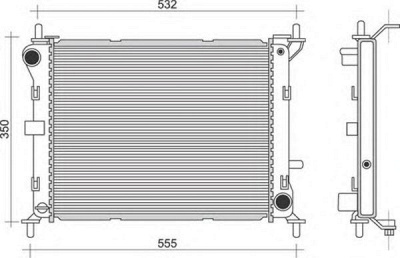 MAGNETI MARELLI 350213946000 -  Радиатор, охлаждение двигателя